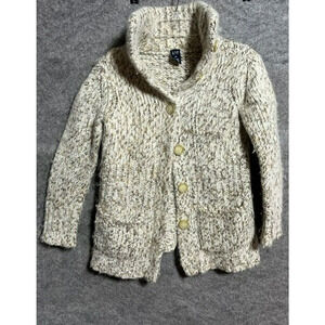 Vintage Y2K Gap Cardigan Sweater XS Wool Blend Grandpa Light Academia Preppy
